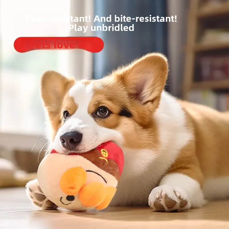 New Dog Toys Interactive Puzzle Electric Plush Jumping Ball USB Rechargeable Clown Cartoon Dog Training Toy Piggy Pet Product Econic Blanks