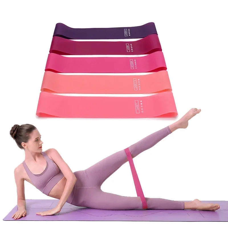 Portable Fitness Workout Equipment Rubber Resistance Bands Yoga Gym Elastic Gum Strength Pilates Crossfit Women Weight Sports Econic Blanks