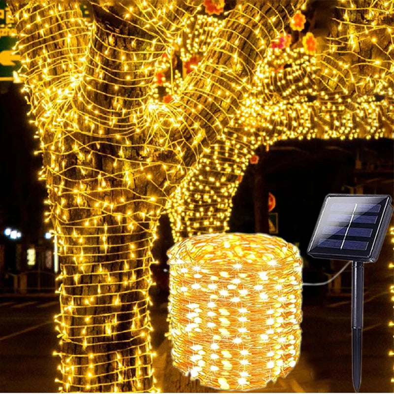 LED Solar Fairy String Lights – Waterproof Outdoor Garden Lights Econic Blanks
