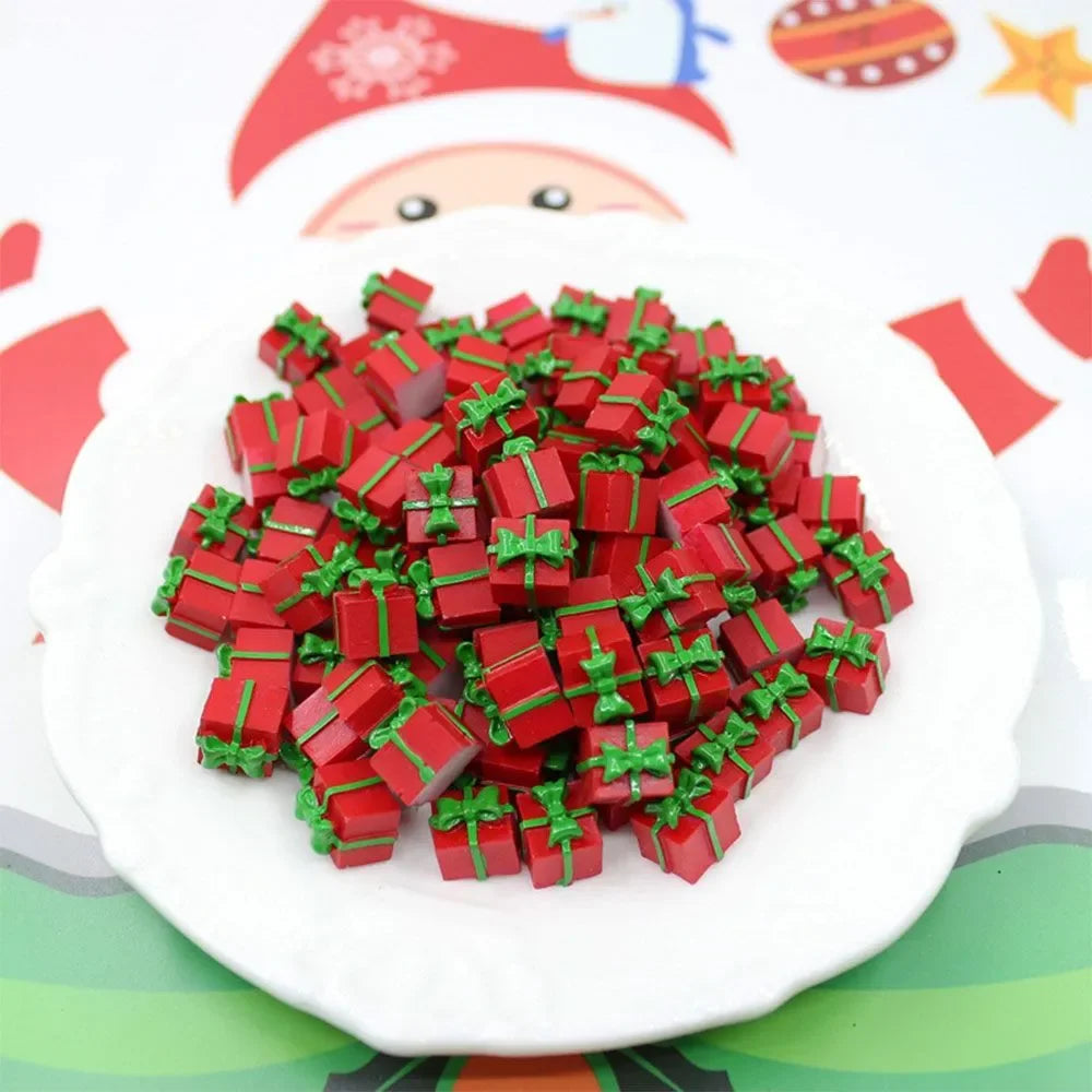 5-20PCS Mini Festival Gift Box 1/12Scale Resin Simulation Christmas Birthday Gift for Kids Children Dollhouse Home Decoration Econic Blanks