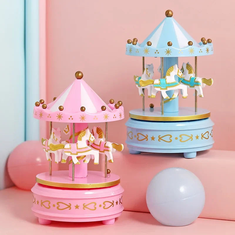 Carousel Music Box, Children's Music Box, Creative Toys, Cake Baking Decoration, Christmas Decoration, Birthday Gift Econic Blanks