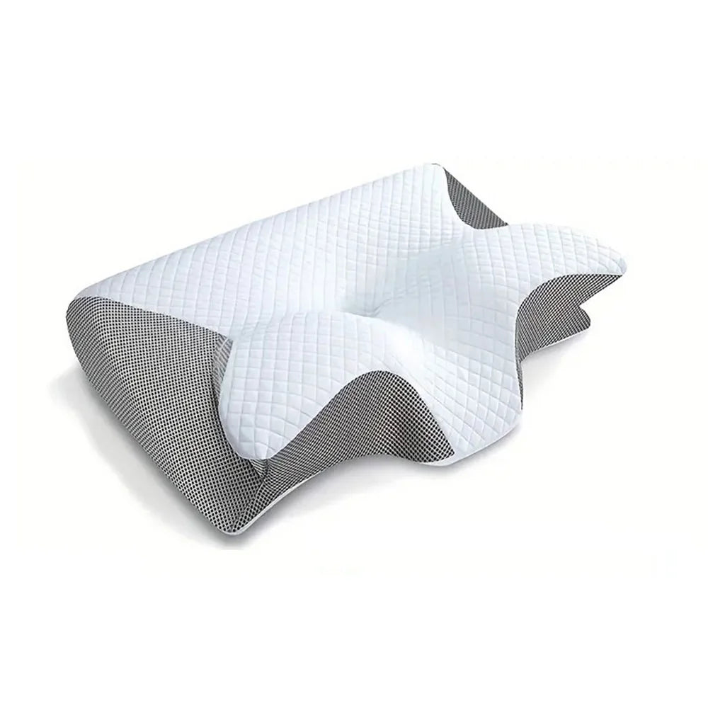 1pc Memory Foam Cervical Pillow, 2 in 1 Ergonomic Contour Orthopedic Pillow for Neck Pain, Contoured Support Pillows,Neck Pillow Econic Blanks