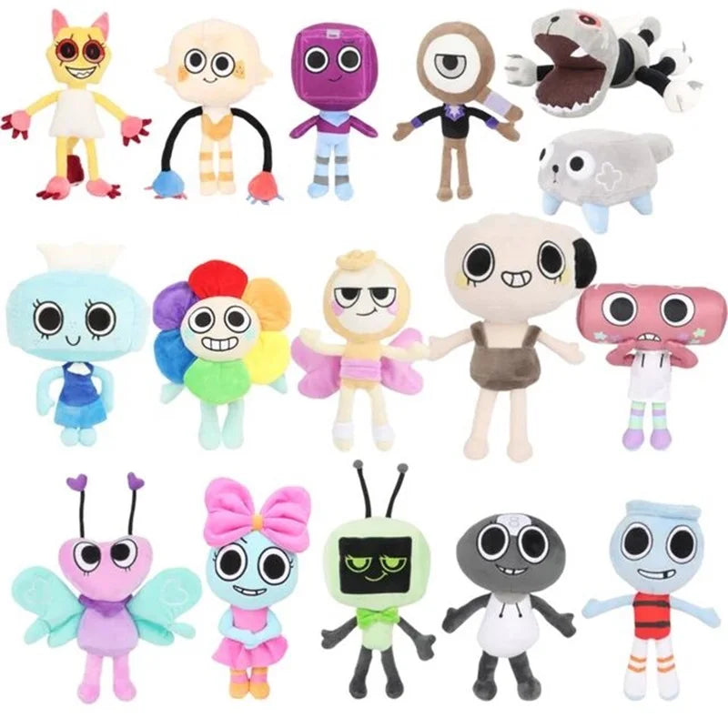 35cm Dandy's World Plush Cute Dandy World Scrap Stuffed Horror Game Goob Pebble Plushie Soft Pillow Doll Children Gifts Doll Bir Econic Blanks