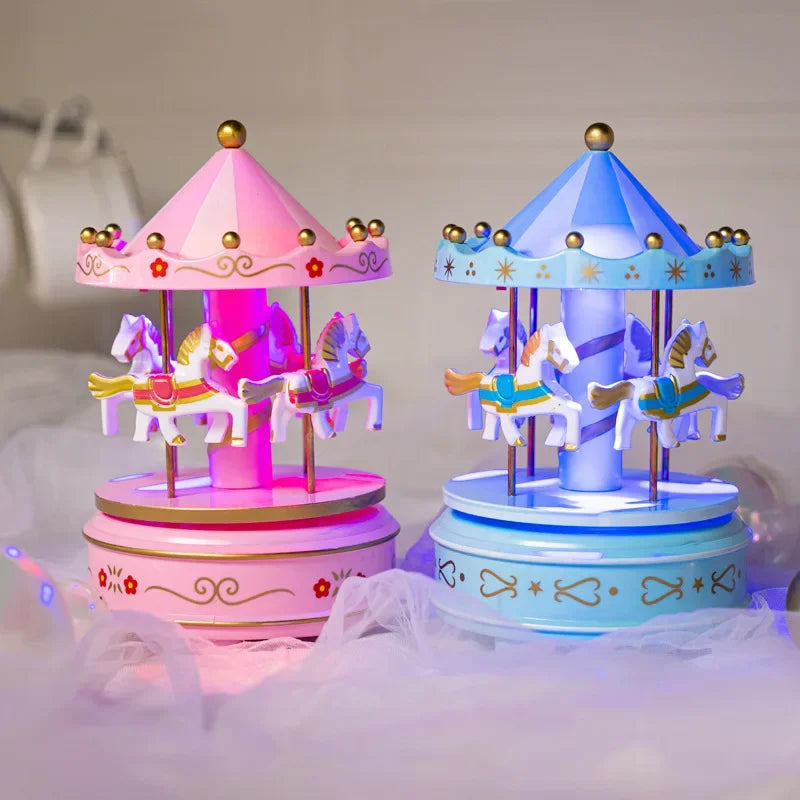 Carousel Music Box, Children's Music Box, Creative Toys, Cake Baking Decoration, Christmas Decoration, Birthday Gift Econic Blanks