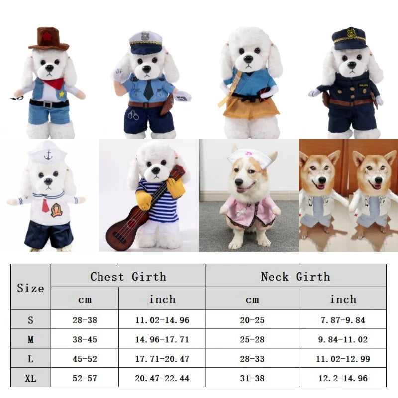 1PCS Halloween Dagger Pet Transformation Dress Festival Funny Knife Holding Dog Clothes Cat Standing Dress Pet Dress Up Econic Blanks