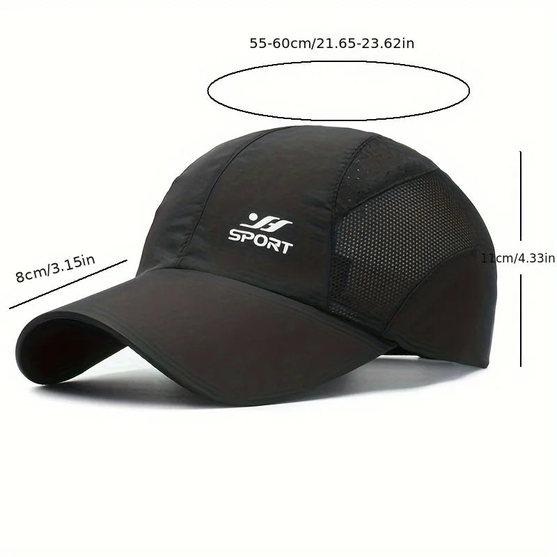 Stay Protected in Style: UV Protection Baseball Cap with Quick-Drying Soft Top, Breathable Strapback for Hiking, Fishing & Outdo Econic Blanks