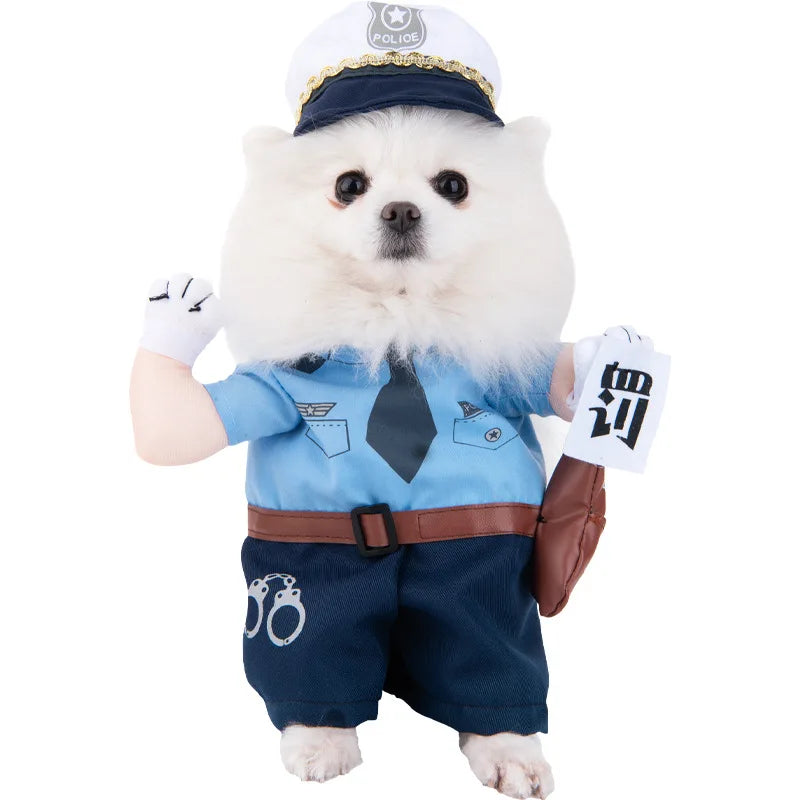 1PCS Halloween Dagger Pet Transformation Dress Festival Funny Knife Holding Dog Clothes Cat Standing Dress Pet Dress Up Econic Blanks